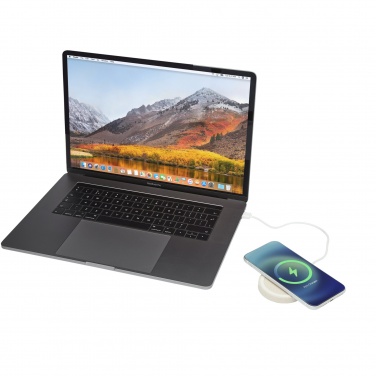 Logo trade business gifts image of: Naka 5W wheat straw wireless charging pad